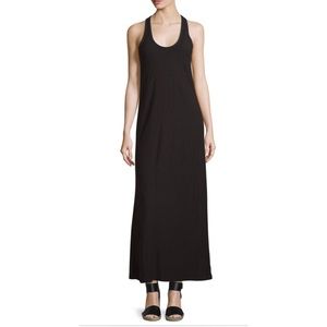 James Perse Scoop-Neck Jersey Maxi Dress, Black